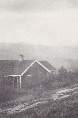 Delius’s house at Høifagerli, Lesjaskog, Norway, looking out over Gudbrandsdalen